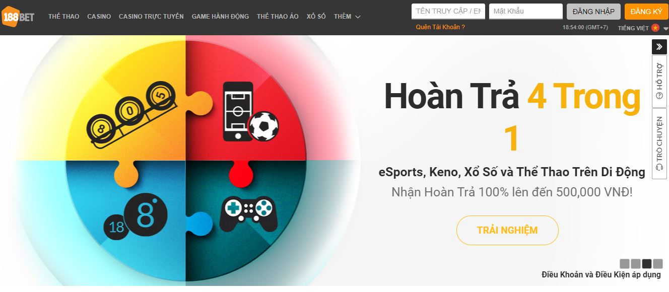 Nhan khuyen mai hap dan tai 188Bet hoan tra 10%