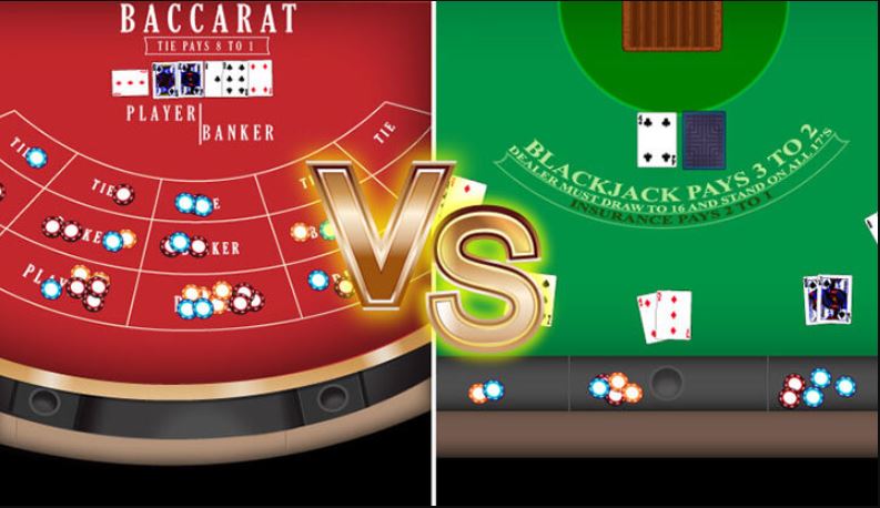 So sanh game bai Baccarat va Blackjack