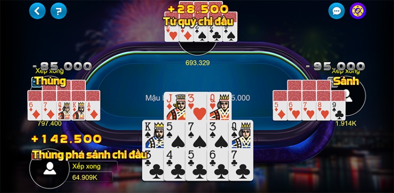 Cac ket hop trong bai mau binh 9 cay