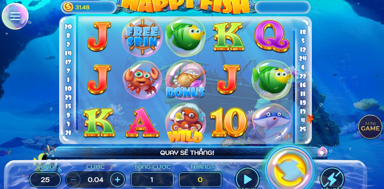 Uu diem game Happy Fish Fb88