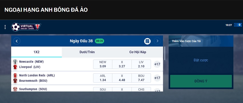 Huong dan ca cuoc Ngoai Hang Anh bong da ao 188bet