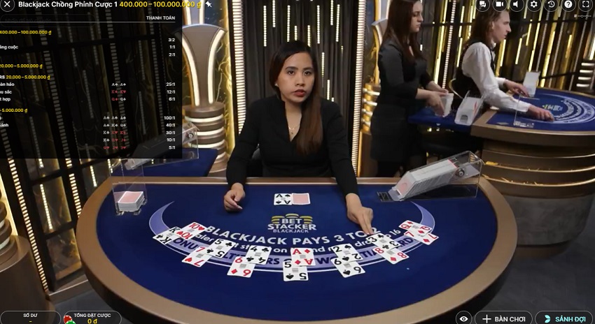 Cach choi game blackjack chong phinh cuoc 188BET