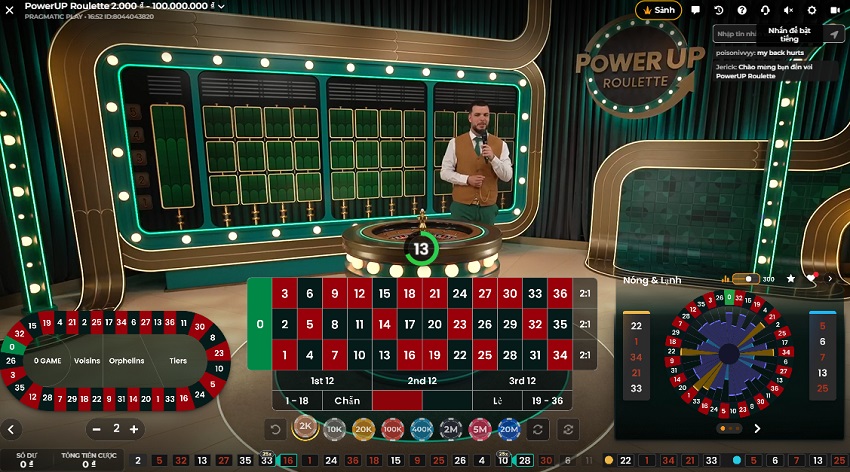 Quy dinh choi PowerUp Roulette 188BET