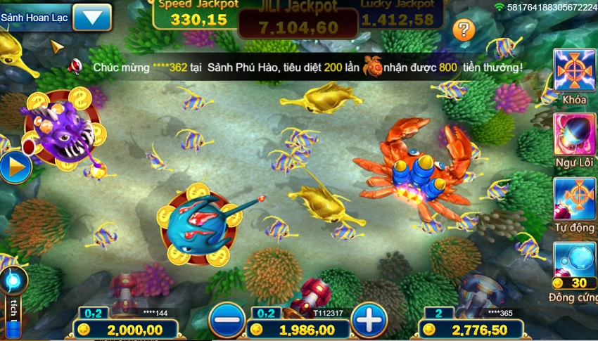 Luat choi game Jackpot danh ca 188Bet