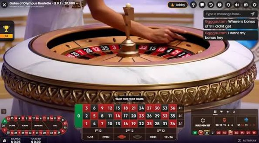 Luat choi game Roulette cong Olympus Sbobet